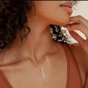 New GRA Yellow Gold Certified Moissanite Diamond Necklace